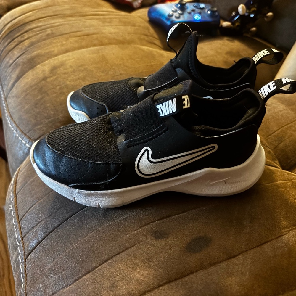 Nike Kids Black Slip-On Shoes
